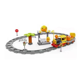 Pista Bloques Construcción Tren Juguetes Para Niños