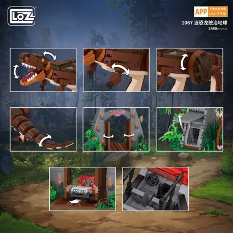 Mini Bloques Juego Construcción Dinosaurios Jurassic