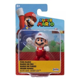 Muñeco Super Mario Bross Colección Fire Mario 2.5 Pulgadas