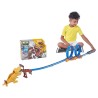 Auto Pista Autos Dinosaurio T-rex Attack