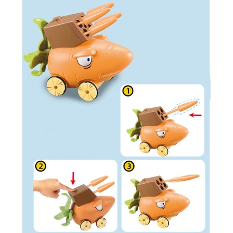 Juguete Plantas Vs Zombies Carro de Zanahoria