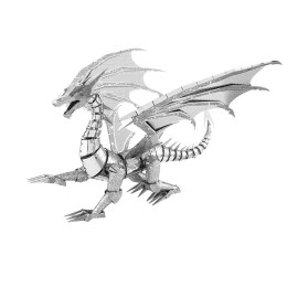 Modelo de Metal 3d Dragón de Plata