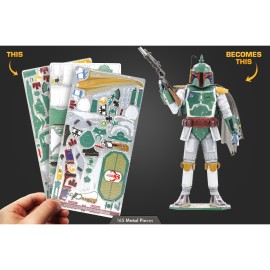 Modelo de Metal 3d Star Wars Boba Fett