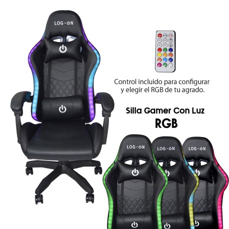 Kit de Silla Rgb y Escritorio Gamer