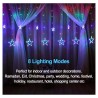 Serie de Luces Navideñas Cascada Estrellas
