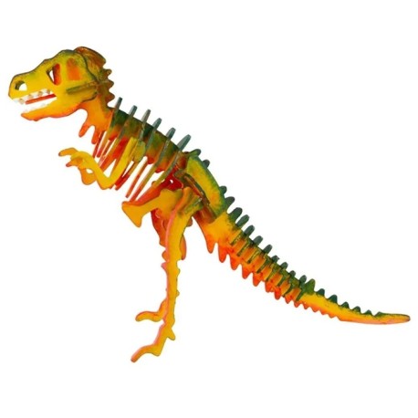 Rompecabezas 3d Tiranosaurio Rex para Pintar