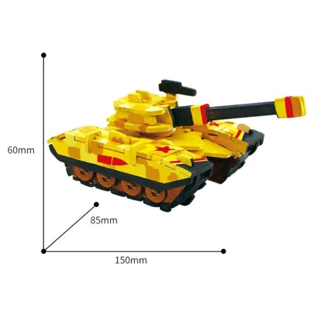 Rompecabezas 3d Tanque para Pintar