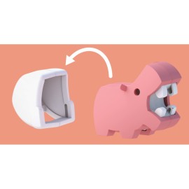 Romepcabezas Magnético 3D Bebé Hippo