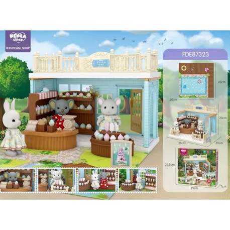 Juguete Casa Miniatura Tienda de Helados Diy Koala